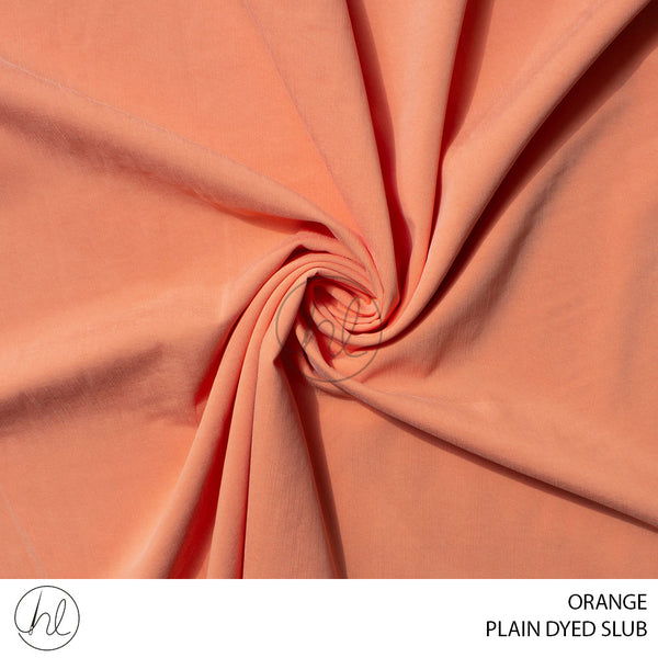Plain dyed slub (51) orange (150cm) per m