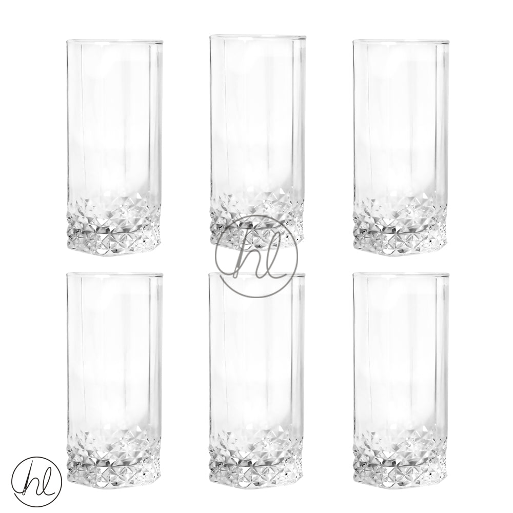 Valse Long Drink Glasses 23821 Highball 6 Piece Habby And Lace