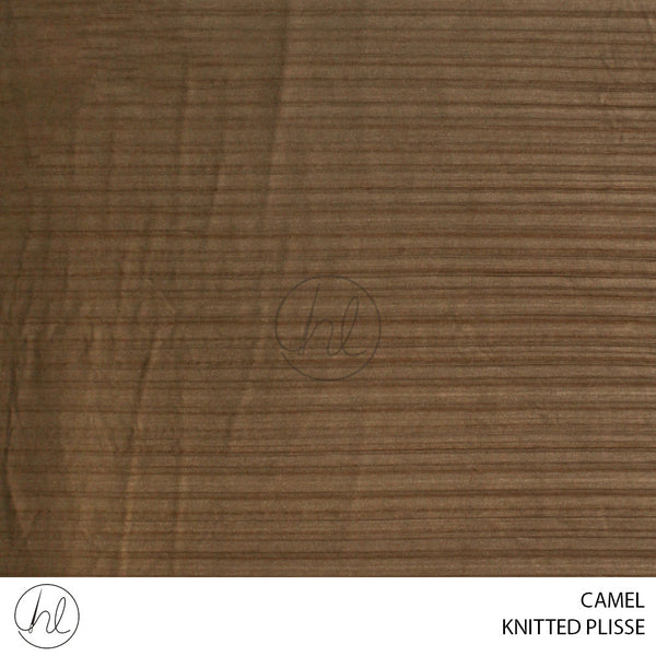 Knitted plisse (51) camel (150cm) per m