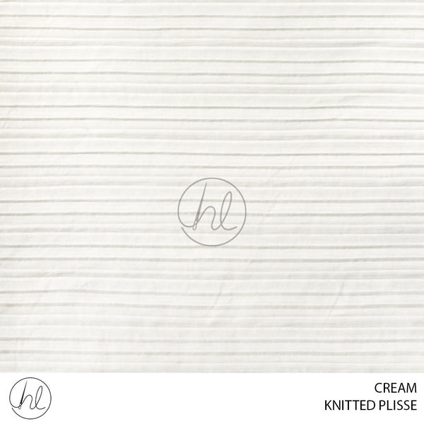 Knitted plisse (51) cream (150cm) per m