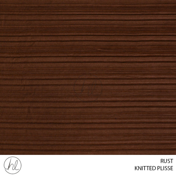 Knitted plisse (51) rust (150cm) per m