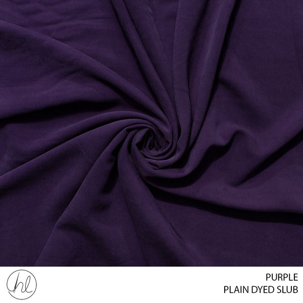 Plain dyed slub (51) purple (150cm) per m