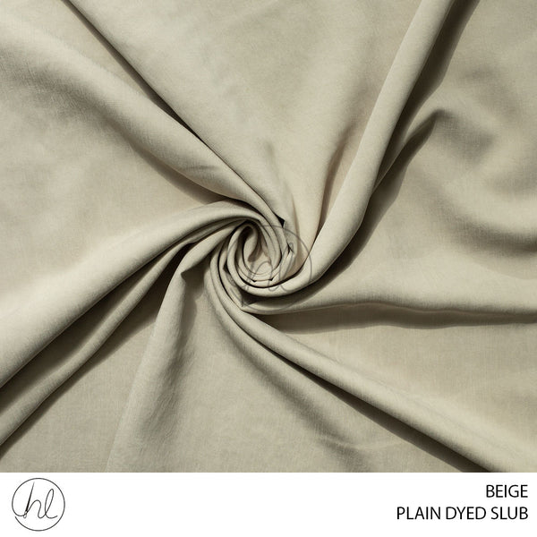 Plain dyed slub (51) beige (150cm) per m