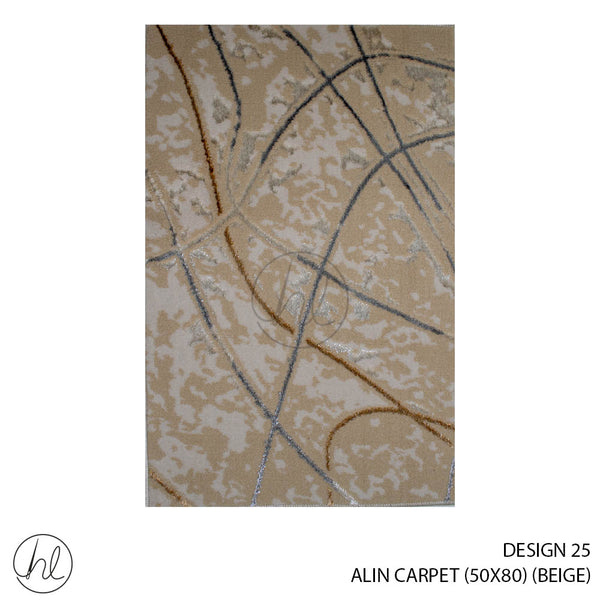 ALIN CARPET (50X80) (DESIGN 25) (BEIGE)