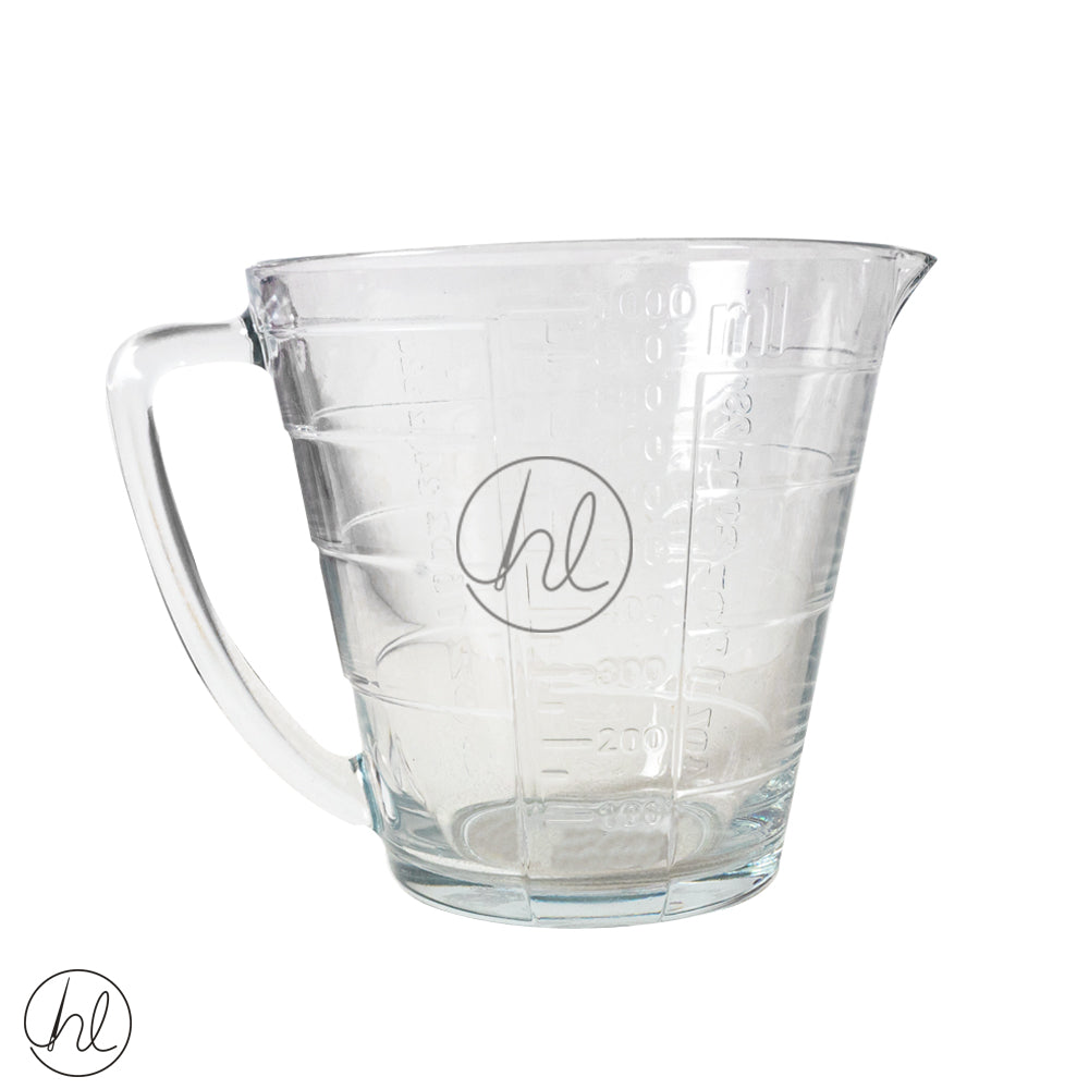 GLASS MEASURING JUG (23273) (CLEAR) (1L) Habby And Lace