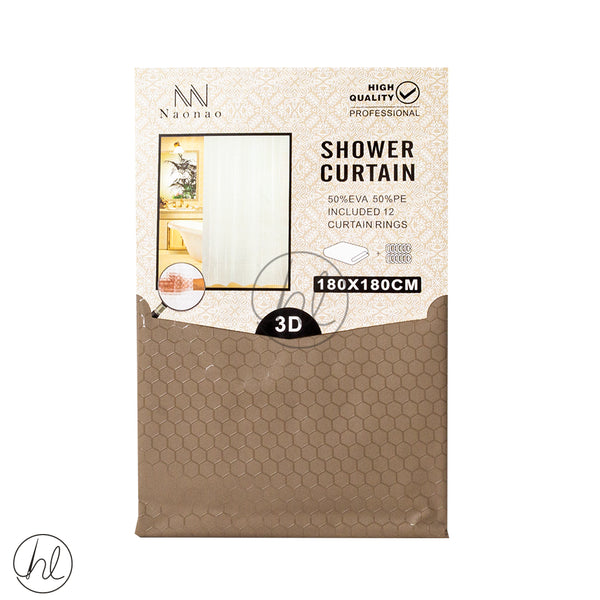 SHOWER CURTAIN (ABY-4758) (TAN)	(180X180CM)