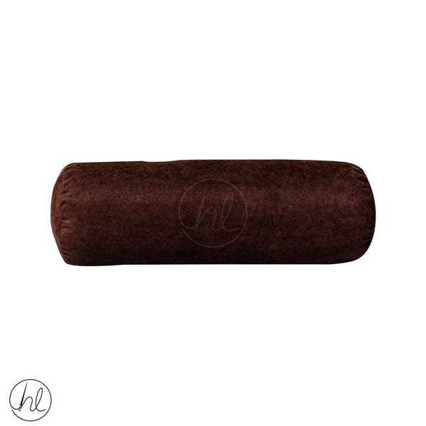 NECK ROLL PILLOW (IE) (CHOCOLATE BROWN) (20X6CM)
