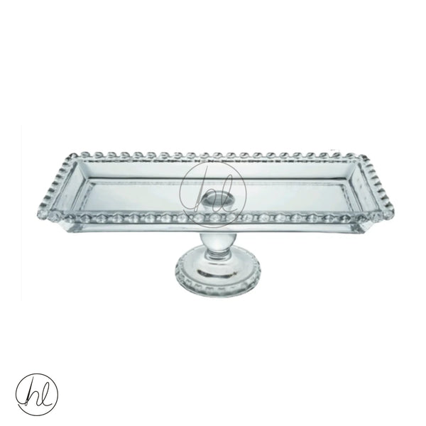 Cake Stand Footed Rect 564