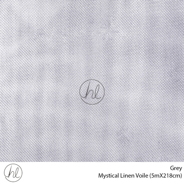 Linen Voile Ready-Made Curtain (Mystical) (Grey Mauve) (5mX218cm)