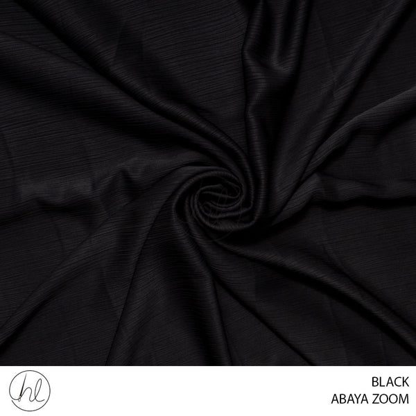 ABAYA ZOOM (781) BLACK (150CM) PER M
