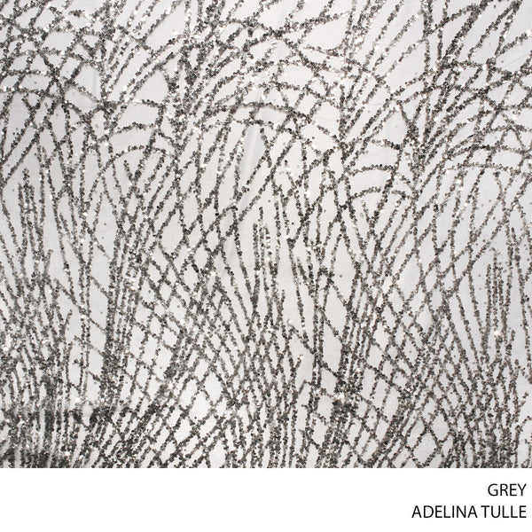 ADELINA EVENINGWEAR M FABRIC 140CM GREY ROLL ROLL 001