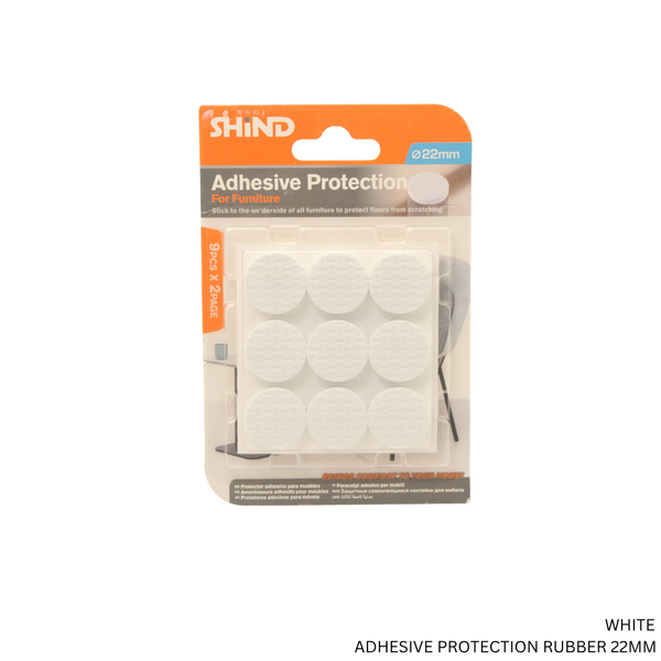 ADHESIVE PROTECTION RUBBER22MM WHITE FREE 1
