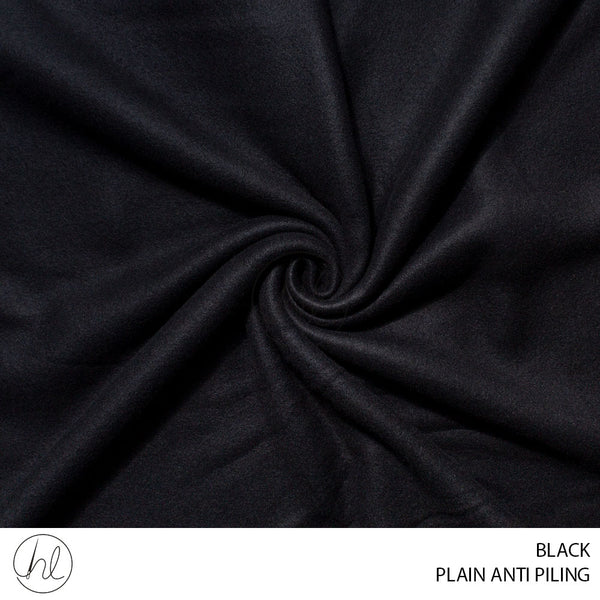 PLAIN ANTI PILING (781) BLACK (150CM) PER M