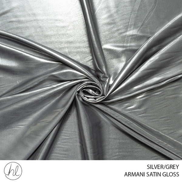 Armani satin gloss(51) silver/grey (150cm) per m
