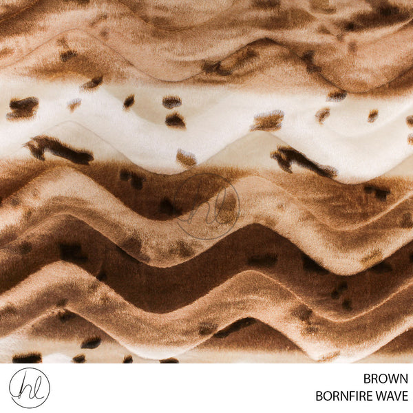 BONFIRE WAVE (51) BROWN (150CM) PER M