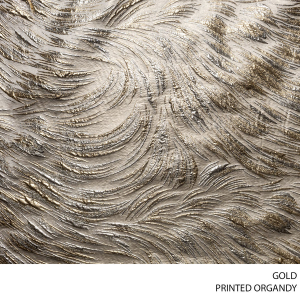 BROCADE FABRIC 140CM GOLD ROLL ROLL 001