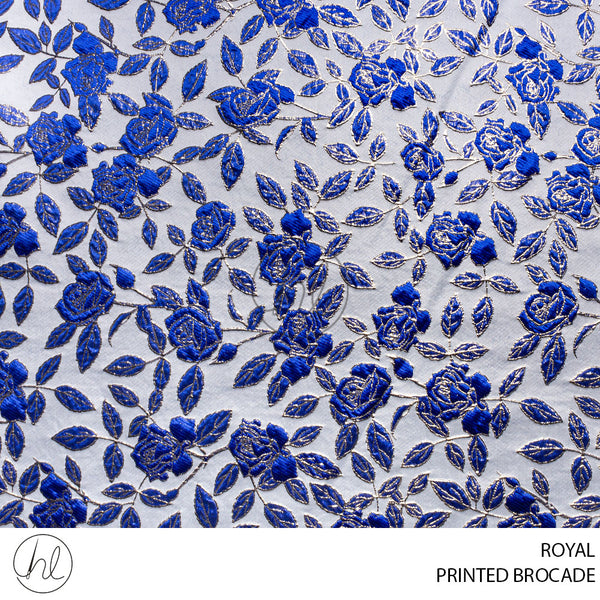 Printed Brocade (56) Royal (150cm) Per M