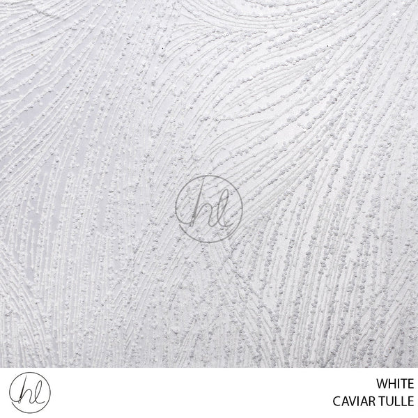 CAVIAR TULLE (781) WHITE (130CM) PER M