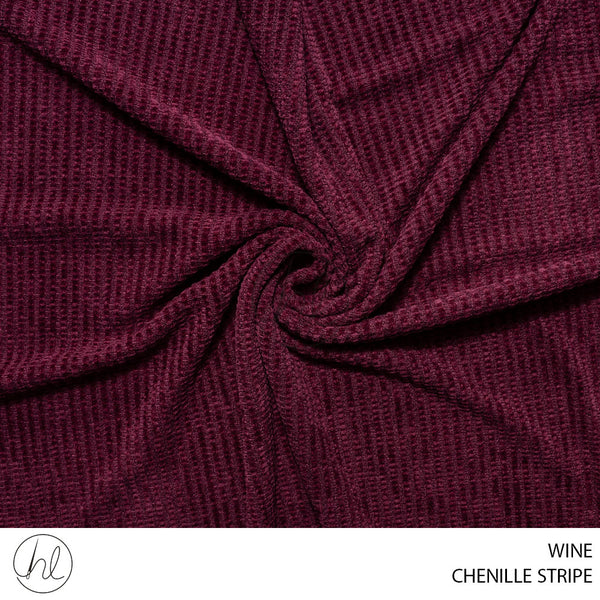 STRIPE CHENILLE (51) WINE (150CM) PER M