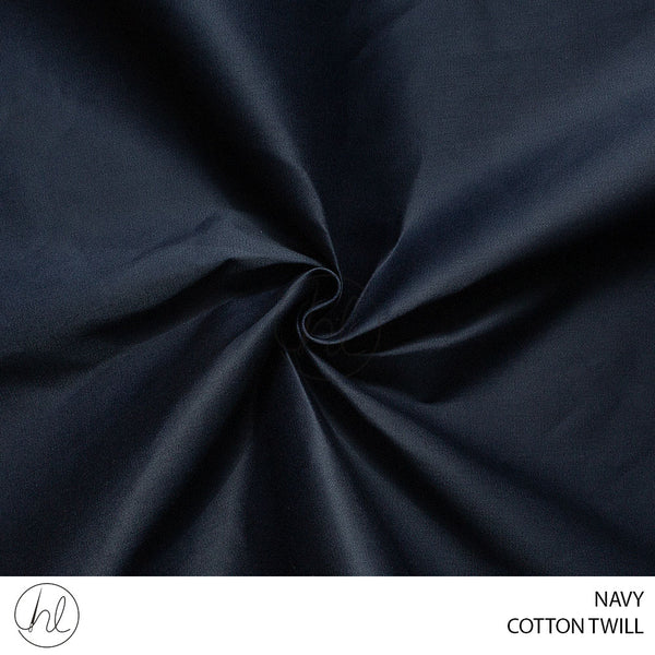 Cotton Twill (781) Navy (150cm) Per M