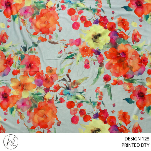 DTY PRINTED FABRIC SILVER ROLL ROLL 008