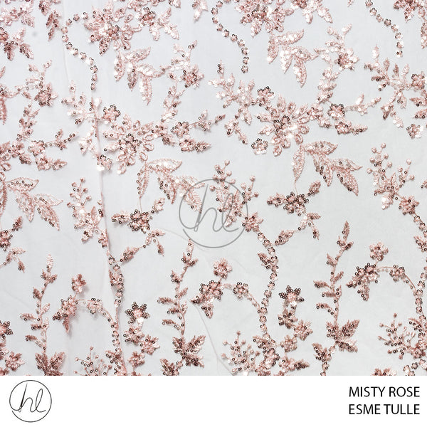 Esme Tulle (53) Misty Rose (Design 01) (140cm) Per M