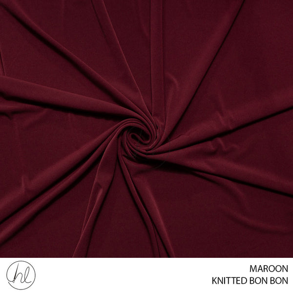 Knitted bon bon (55) maroon (150cm) per m