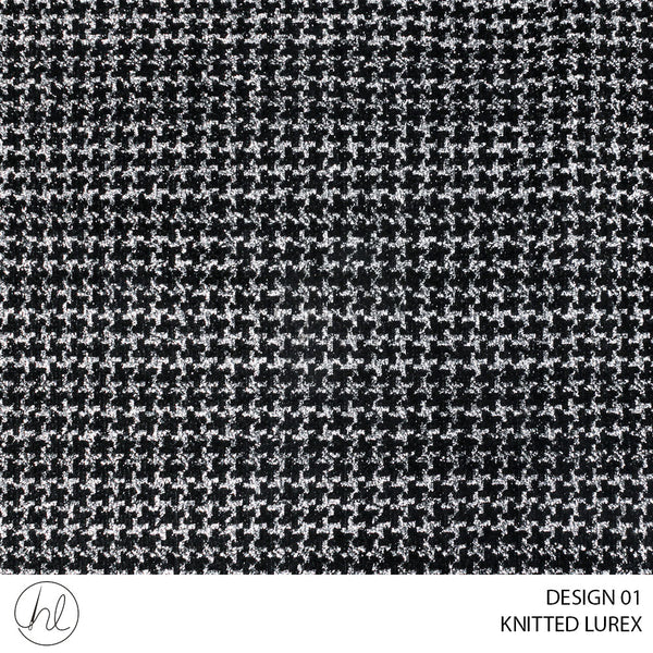 Knitted lurex (51) black (150cm) per m