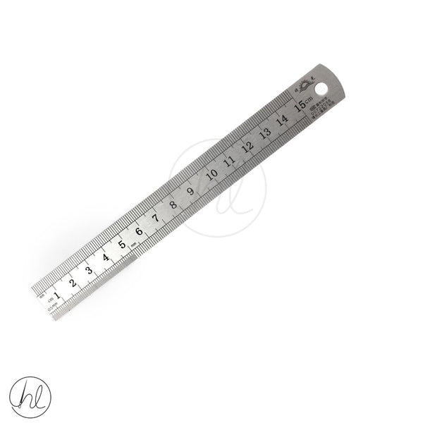 RULER METAL 15CM ASSORTED FREE 1