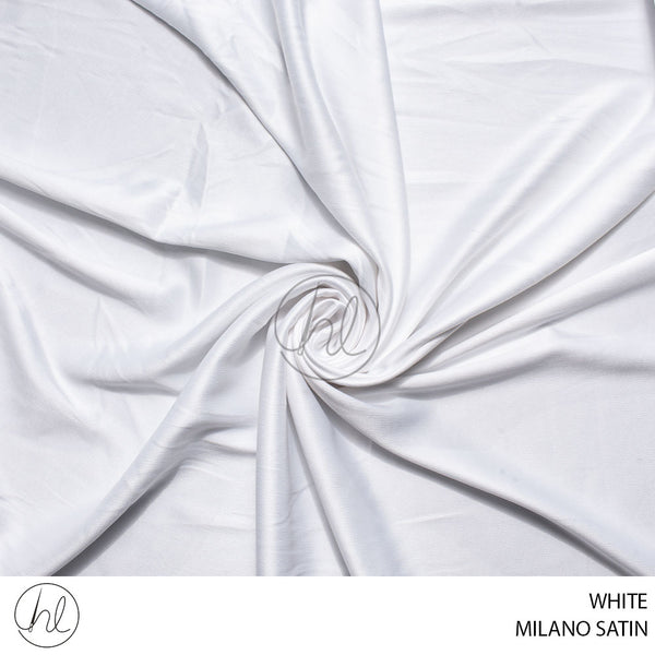 MILANO SATIN (781) WHITE (150CM) PER M