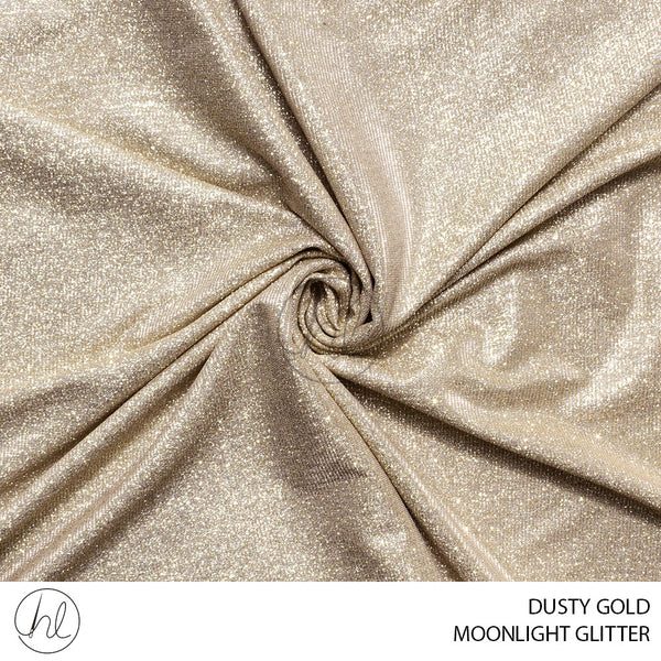 Moonlight Glitter (51) Dusty Gold (150cm) Per M