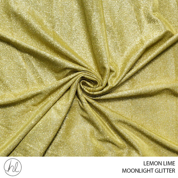 Moonlight Glitter (51) Lemon Lime (140cm) Per M