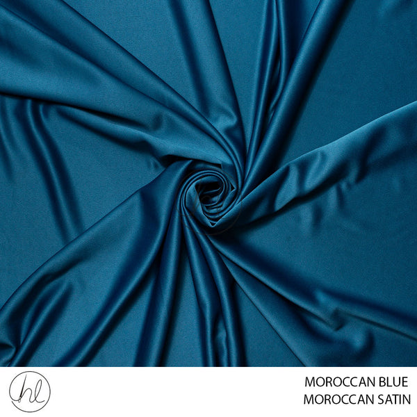 MOROCCAN SATIN (51) MOROCCAN BLUE (150CM) PER M