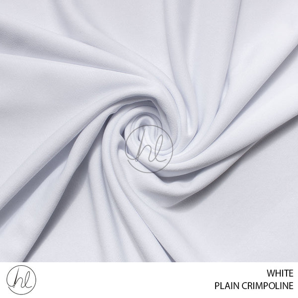 PLAIN CRIMPOLINE (55) WHITE (150CM) PER M