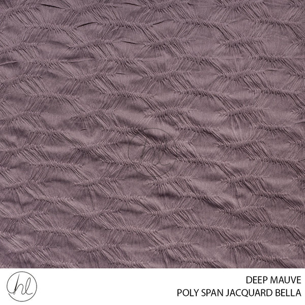 POLY SPAN JACQUARD BELLA (51) DEEP MAUVE (150CM) PER M