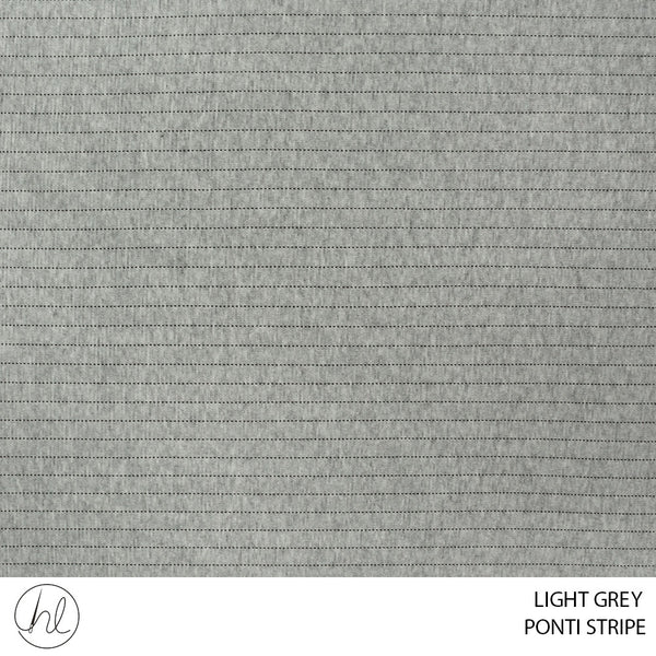 Ponti Stripe (56) Light Grey (150cm) Per M