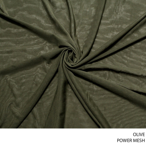 MESH POWER FABRIC 150CM OLIVE