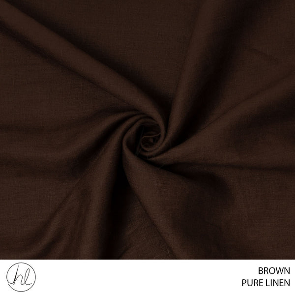 Pure Linen (56) Brown (140cm) Per M