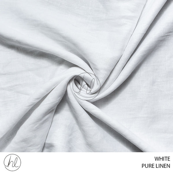 Pure Linen (56) White(140cm) Per M