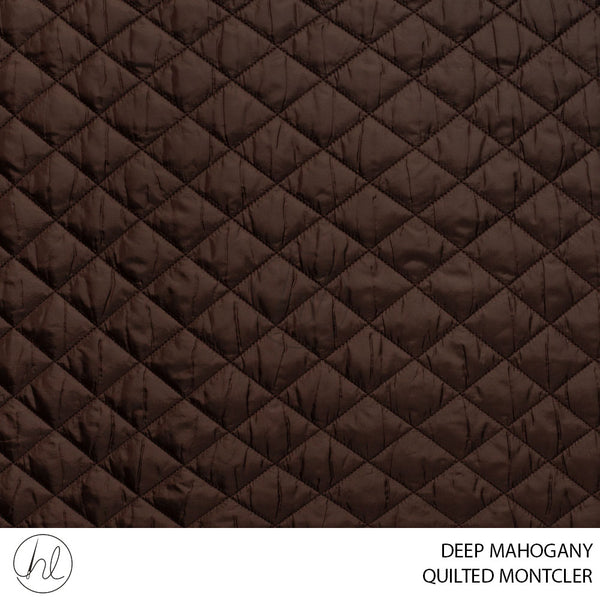 QUILTED MONTCLER (51) DEEP MAHOGANY (150CM) PER M