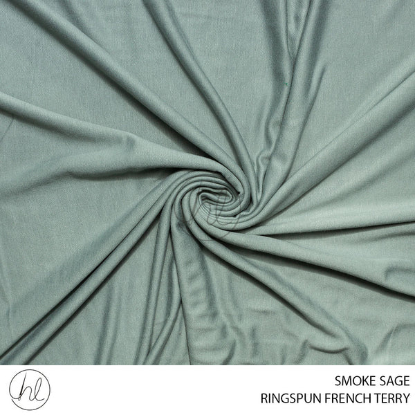 RINGSPUN FRENCH TERRY (51) SMOKE SAGE (150CM) PER M