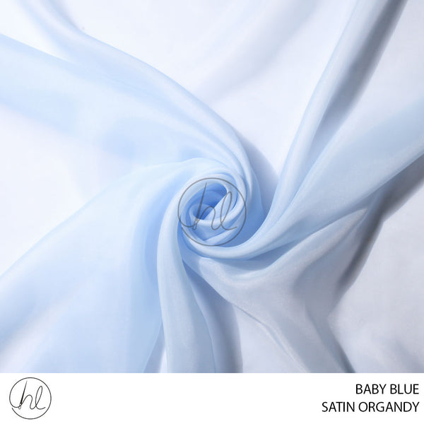 SATIN ORGANDY (51) BABY BLUE (150CM) PER  M