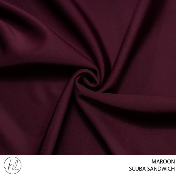 Scuba Sandwich (781) Maroon (150cm) Per M