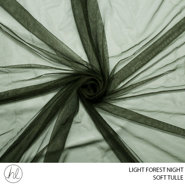 SOFT TULLE (51) LIGHT FOREST NIGHT (150CM) PER M