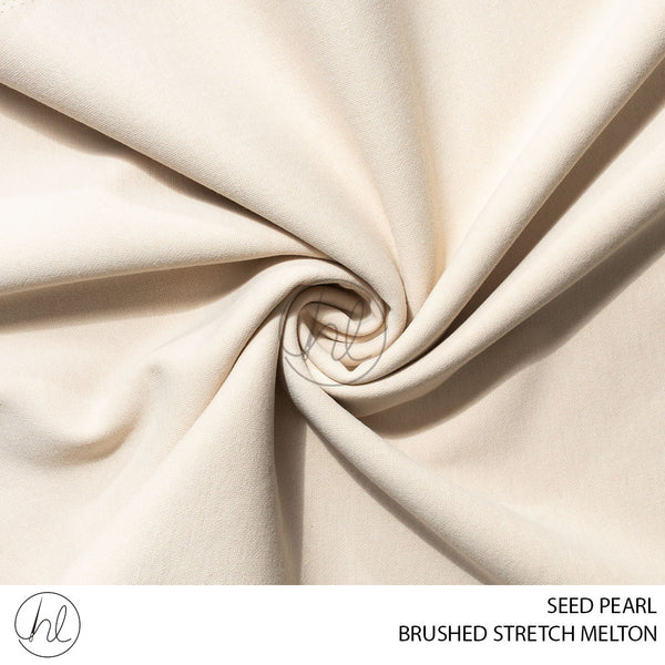 STRETCH BRUSHED MELTON (51) SEED PEARL (150CM) PER M