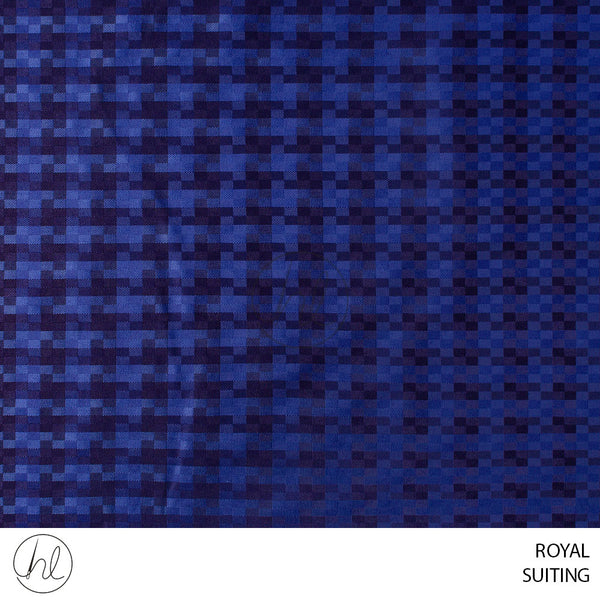 Suiting (55) Royal (Design 01) (150cm) Per M