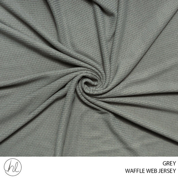 WAFFLE WEB JERSEY (51) GREY (150CM) PER M
