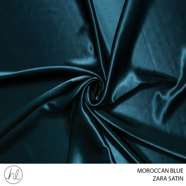 ZARA SATIN (2546) MOROCCAN BLUE (150CM) PER M