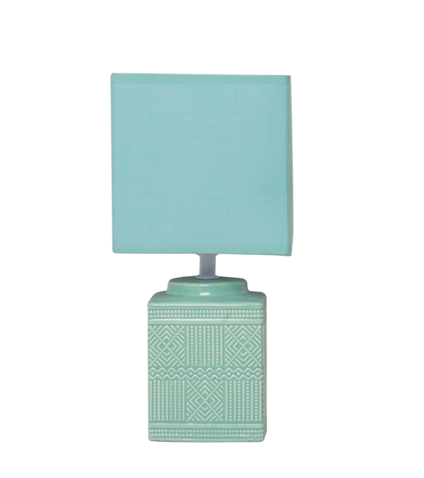 LAMP BEDSIDE (TURQUOISE AND WHITE) 547