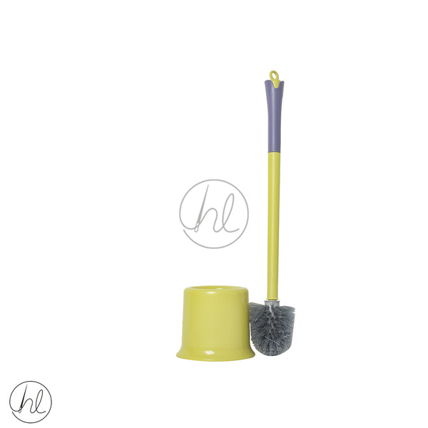 TOILET BRUSH (CHARTREUSE AND PURPLE) ABY-4821